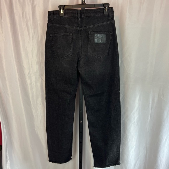 Sandro Paris High Waisted Straight Cut Jeans, size EU 42 - Picture 8 of 10